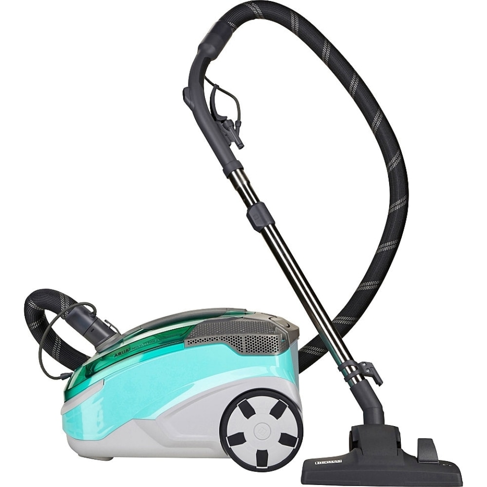 Aspirator cu filtrare prin apa Thomas Multi Clean X10 Parquet 788577, 1400 W, 3 trepte de viteza, filtru lavabil HEPA13, sac XXL praf 6 L, Verde