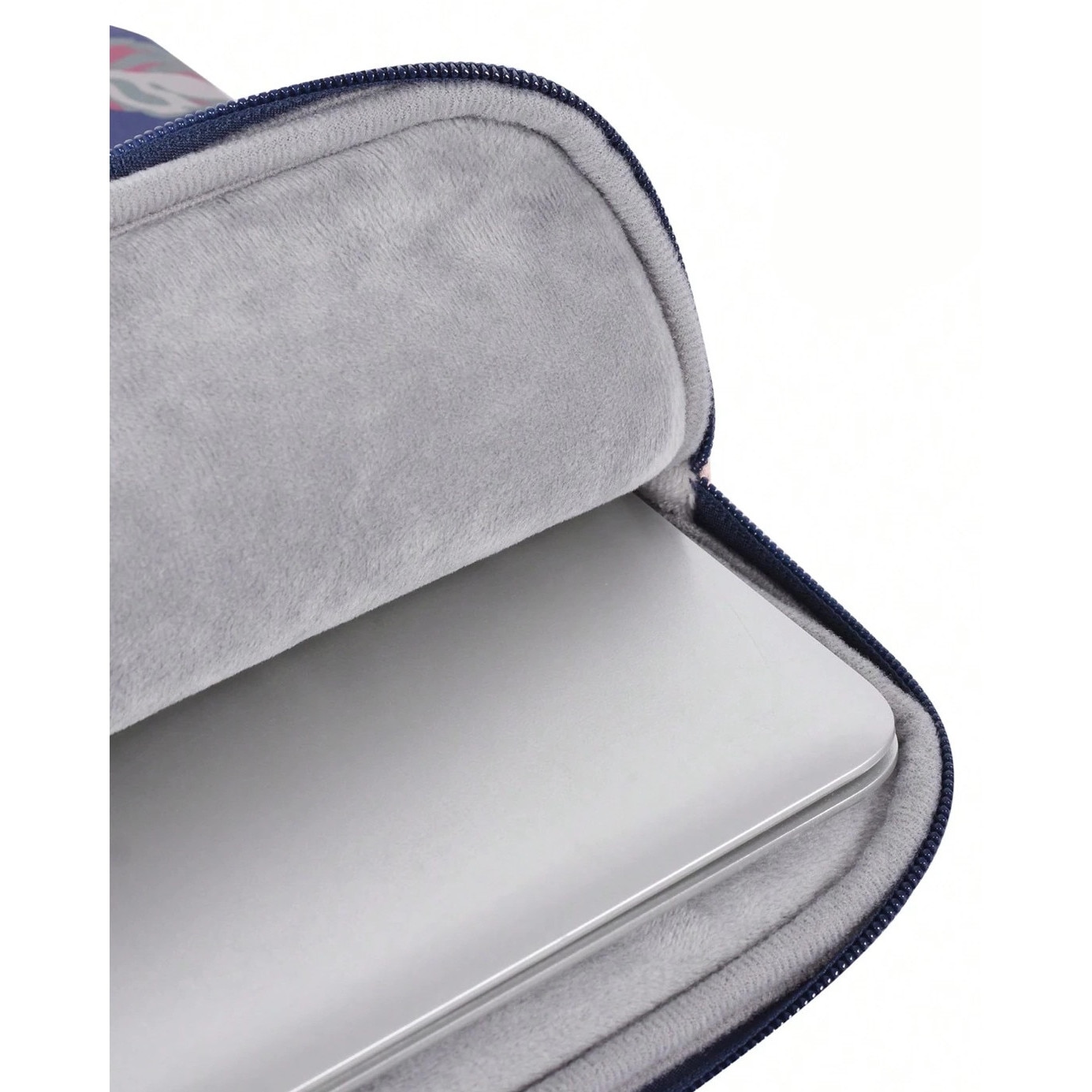 Etui laptop 13", XGSM, granat cu imprimeu rozan, poliester, 355x251x24mm