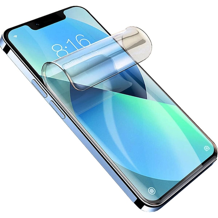 Folie Display Transparenta pentru Xiaomi Redmi 13C, protectie pentru ecran telefon Fata din Hydrogel, Flexibil, lipire Completa, Silicon, Set complet pentru Instalare usoara