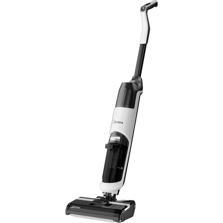 Aspirator fara fir, Midea, MWD-X6, functie de spalare, 120 W, alb/negru
