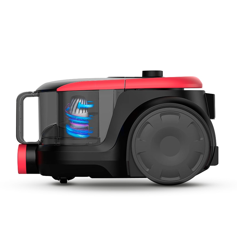 Aspirator ciclonica de vid, Izzy, Cyclonic Power IZ-4103, Capacitate cos de gunoi de 3Lt, filtre HEPA lavabile