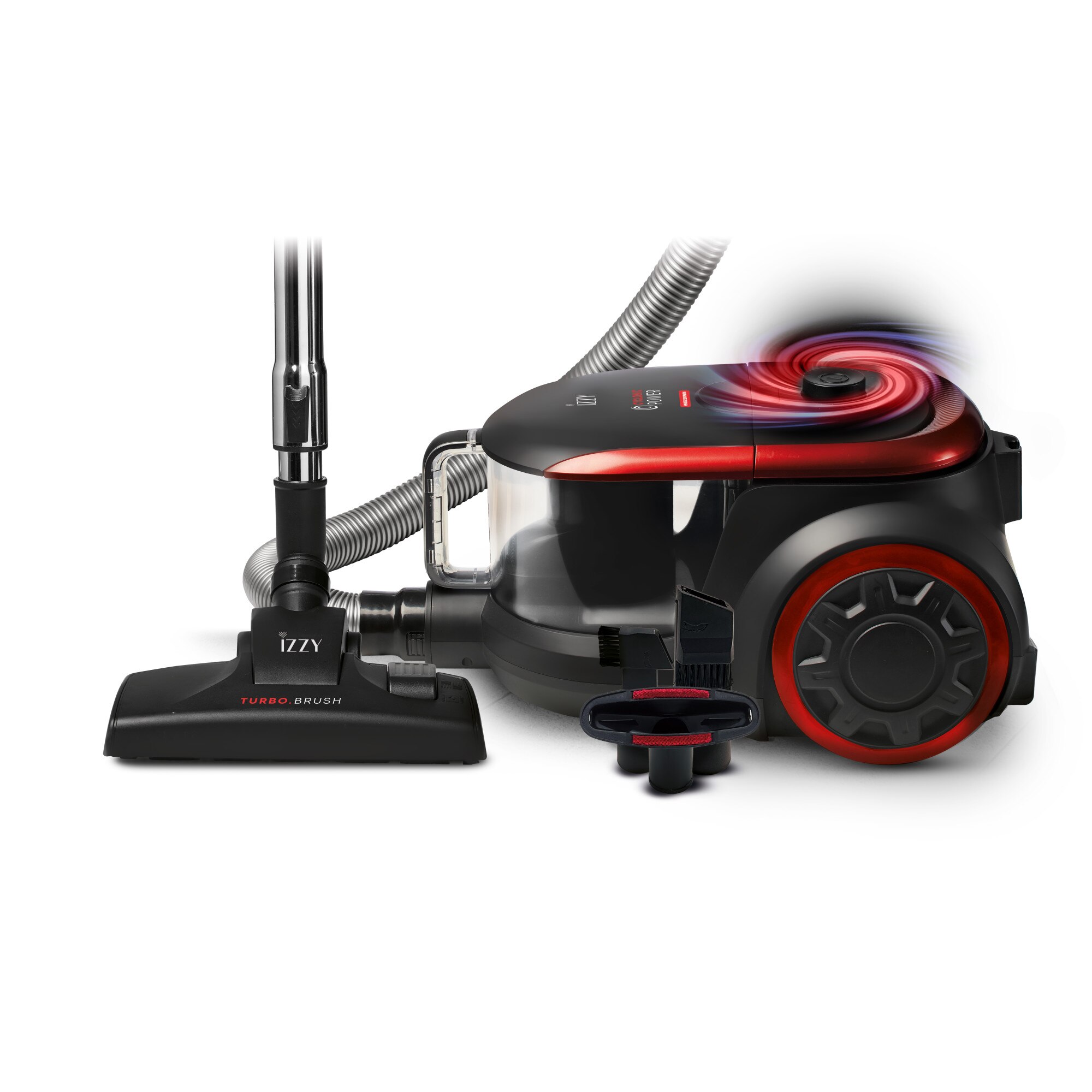 Aspirator ciclonica de vid, Izzy, Cyclonic Power IZ-4103, Capacitate cos de gunoi de 3Lt, filtre HEPA lavabile