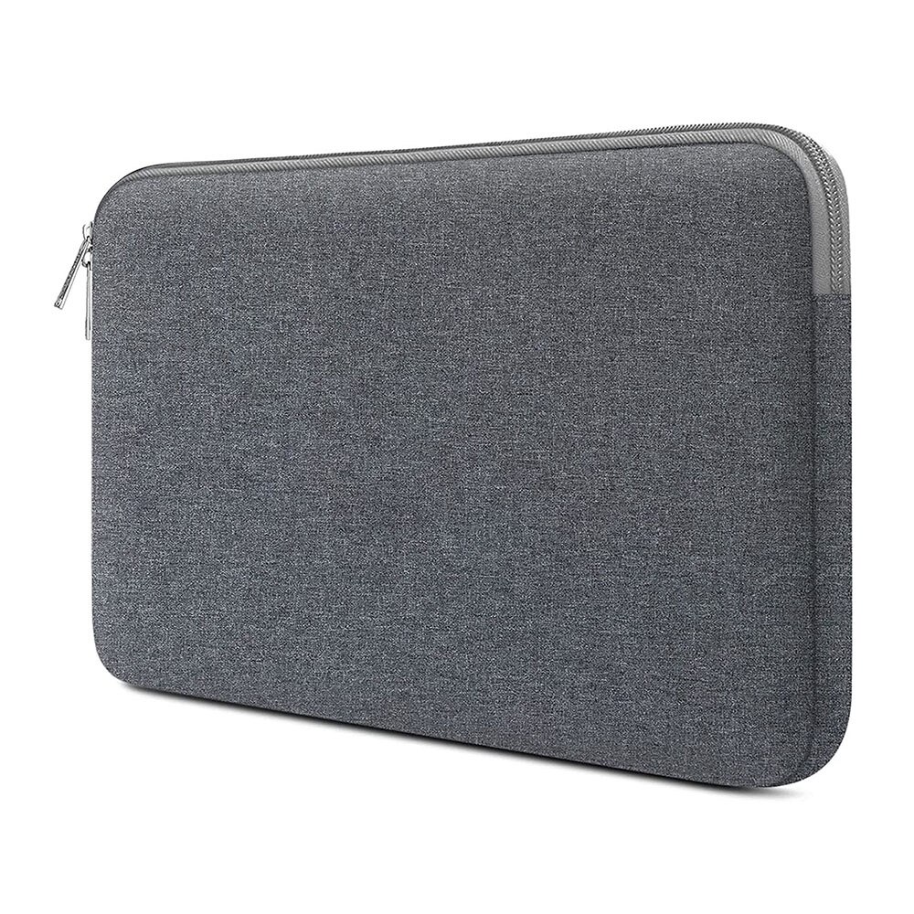 Geanta laptop AMRINUGL, 13.3-15.4 inch, gri inchis, impermeabila, dimensiuni externe 39x28x3cm