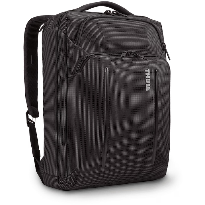 Rucsac / Geanta Thule Crossover 2, Geanta convertibila in Rucsac pentru notebook de max. 15.6 inch, 2 compartiment, buzunar frontal x 2, buzunar lateral x 2, waterproof, nylon, negru