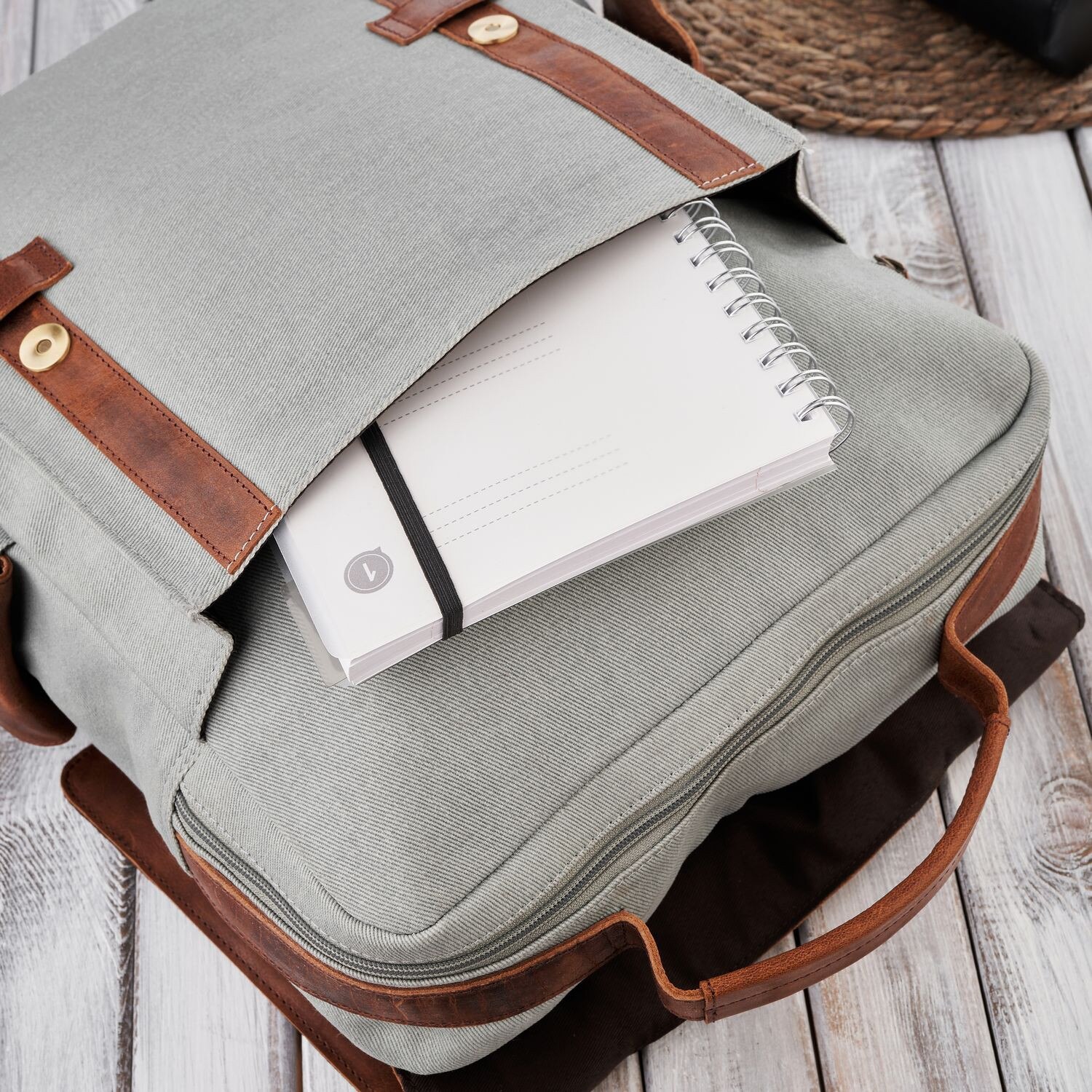 Rucsac pentru laptop de calatorie din piele pentru barbati Paolo Peruzzi