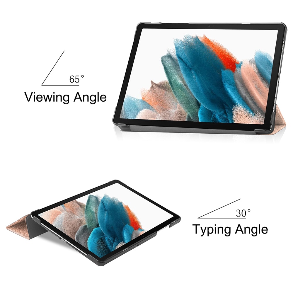 Husa Samsung Galaxy Tab A9 8.7 inch UltraSlim de tip stand functie sleep/wake-up Aiyando, rose gold
