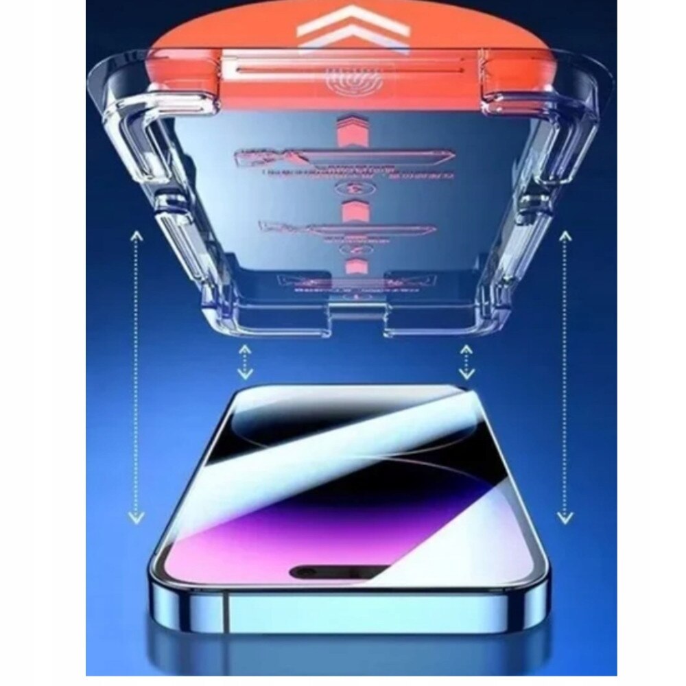 Folie de protectiem pentru Apple, iPhone 16 Pro, 3D, 9H, instalare usoara, neagra, set cu rama, sticla securizata, rezistenta la zgarieturi, transparenta, calitate superioara, potrivire perfecta