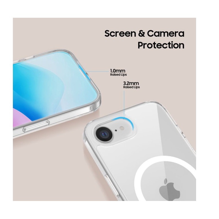 Husa Upzz Flexair Magsafe Compatibila Cu iPhone 16e, Tehnologie Air Cushion, Super Protectie, Transparenta