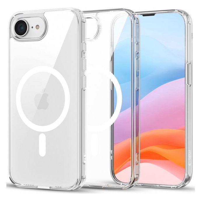 Husa Upzz Flexair Magsafe Compatibila Cu iPhone 16e, Tehnologie Air Cushion, Super Protectie, Transparenta