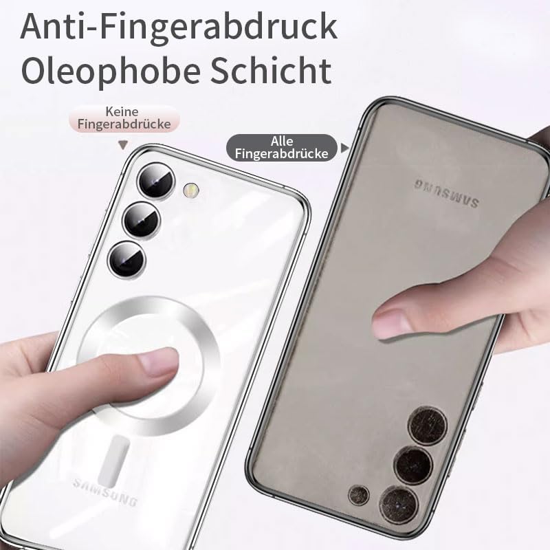 Husa compatibila cu Samsung Galaxy S25, ALC MOBILE, pentru telefon mobil cu protectie pentru camera, Tehnologie MagSafe, rezistenta la socuri, contur Negru