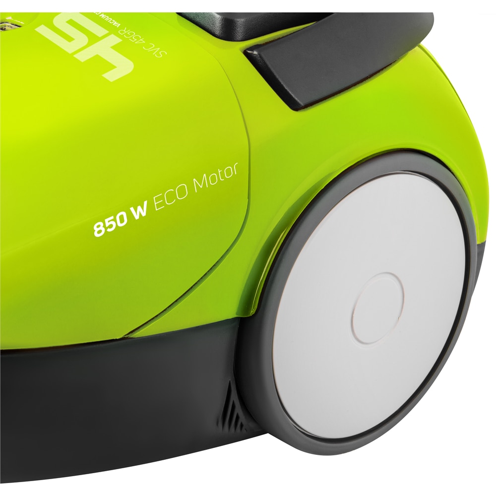 Aspirator cu sac de praf, Sencor, 850 W, Capacitate sac de praf 1,5 litri, Verde