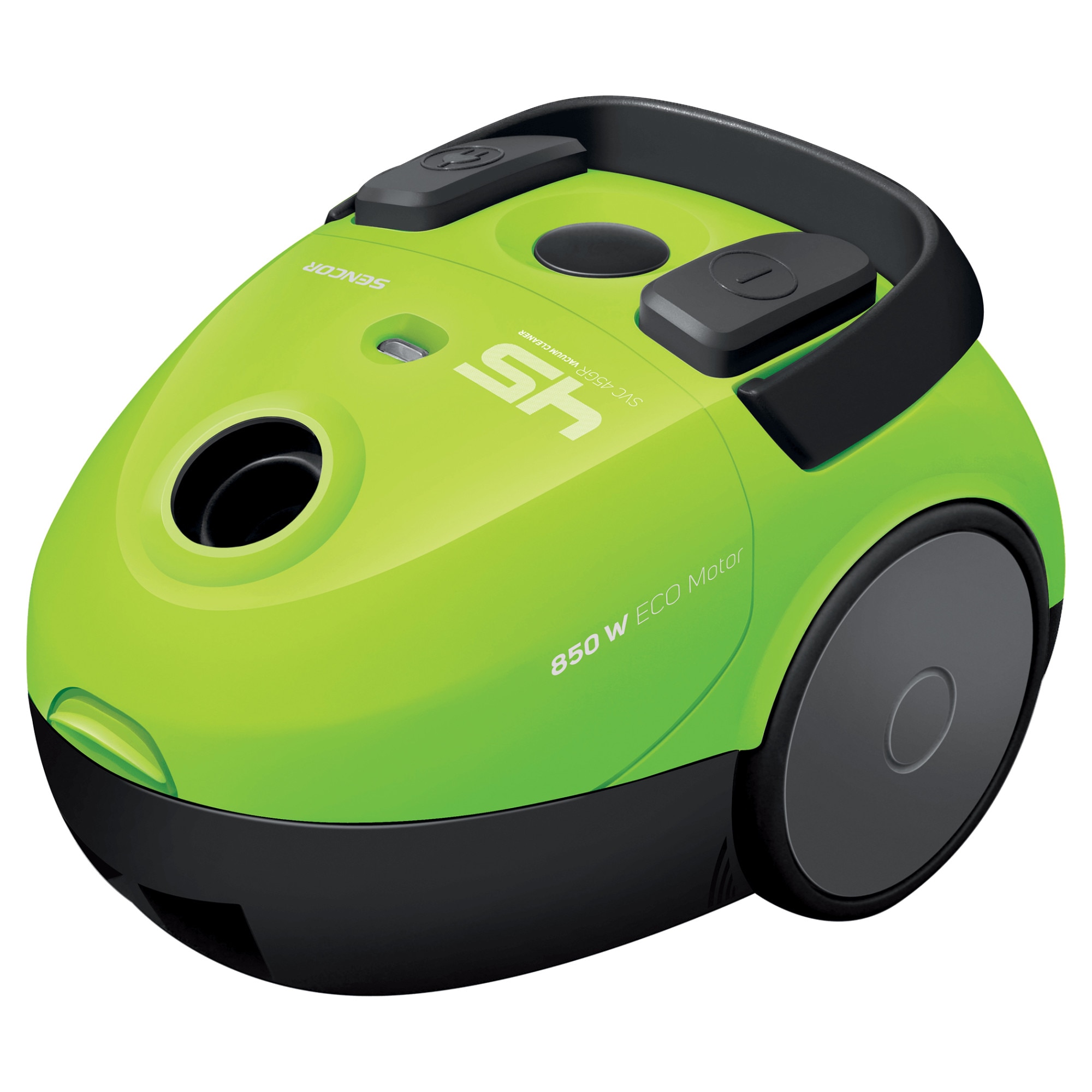 Aspirator cu sac de praf, Sencor, 850 W, Capacitate sac de praf 1,5 litri, Verde