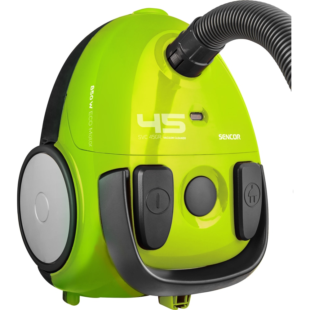 Aspirator cu sac de praf, Sencor, 850 W, Capacitate sac de praf 1,5 litri, Verde