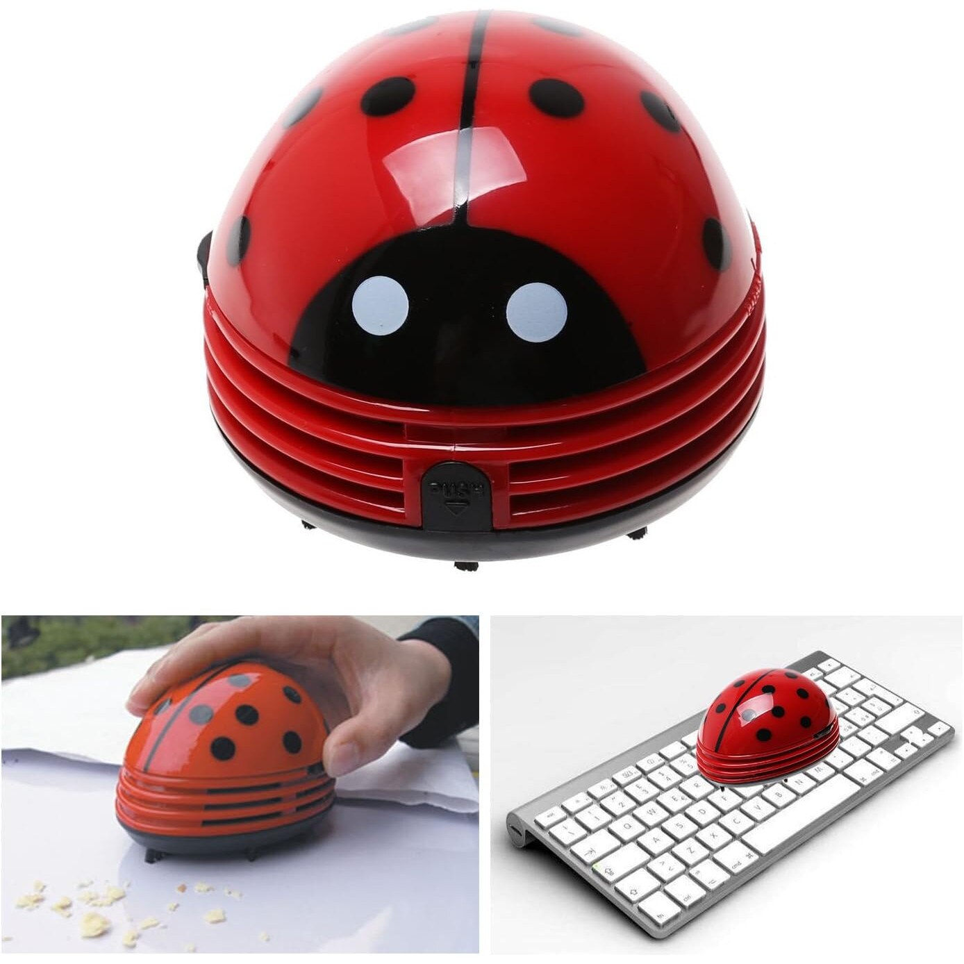Aspirator desktop mini portabil, design cartoon, multicolor