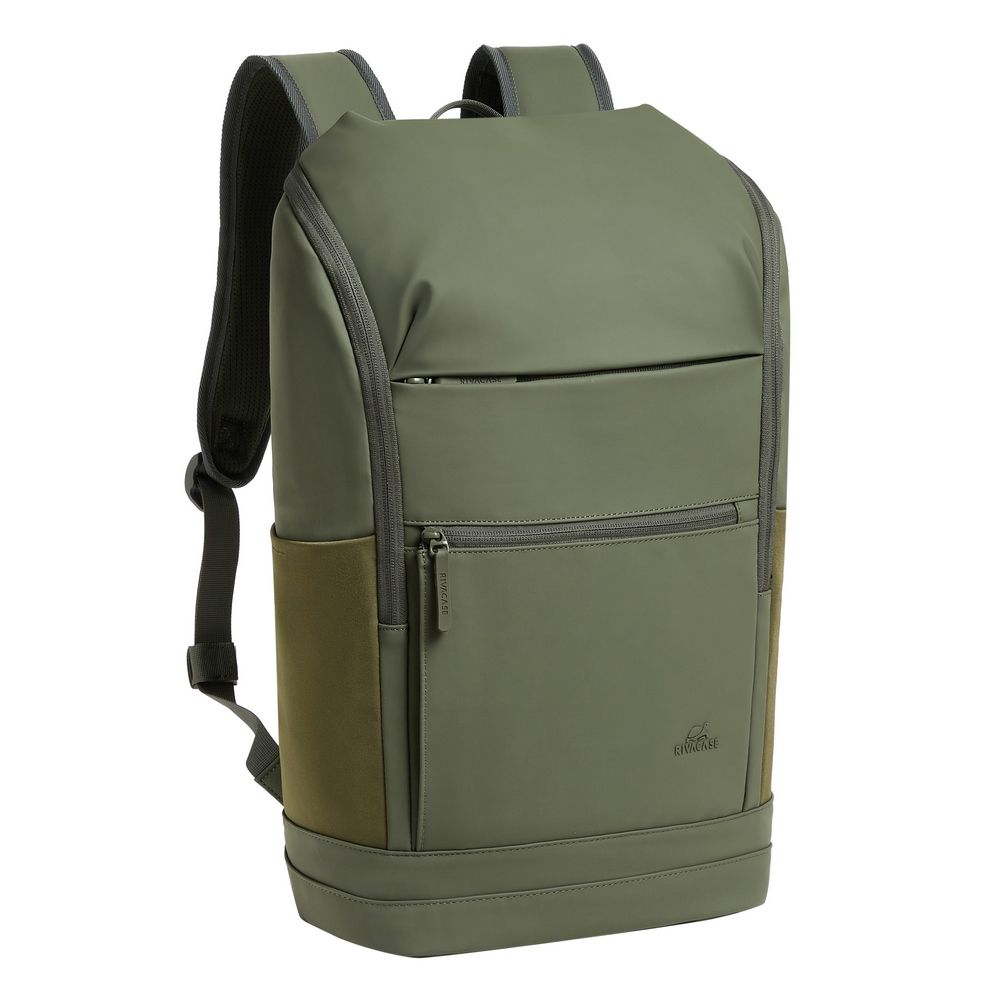 Rucsac urban RivaCase, 20L verde masliniu 470x270x170mm