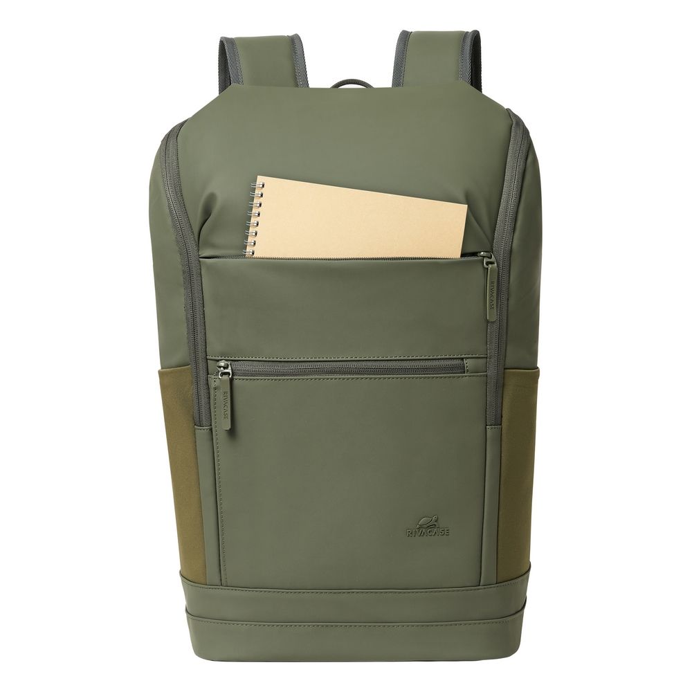 Rucsac urban RivaCase, 20L verde masliniu 470x270x170mm