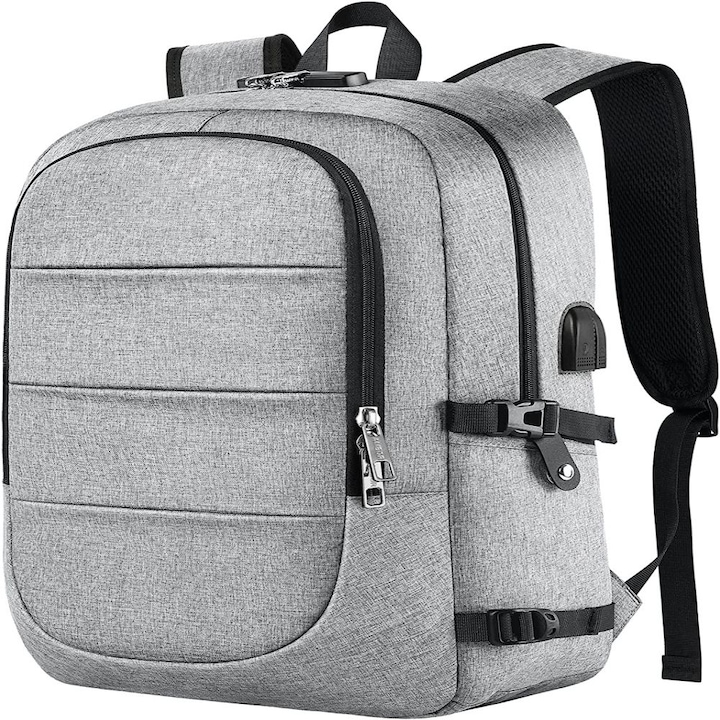 Voyager versatil, rucsac pentru laptop de calatorie cu transport pentru laptop de afaceri, tesaturi moi, respirabile pentru o manevrare delicata, material durabil pentru utilizare prelungita, design antifurt pentru securitate sporita
