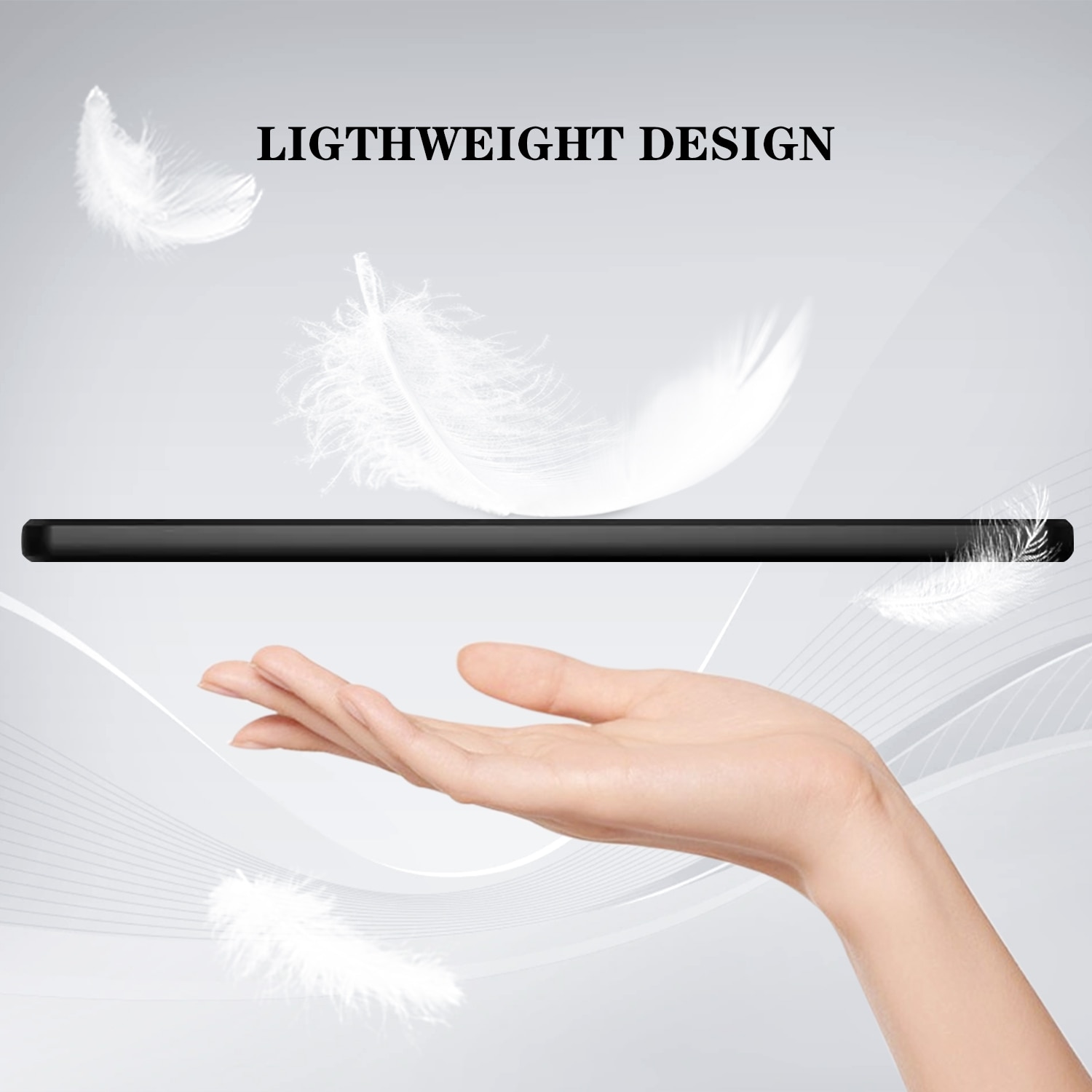 Husa tableta pentru Honor Pad X8a, tip design pictura colorata, material TPU, cu model fluture albastru