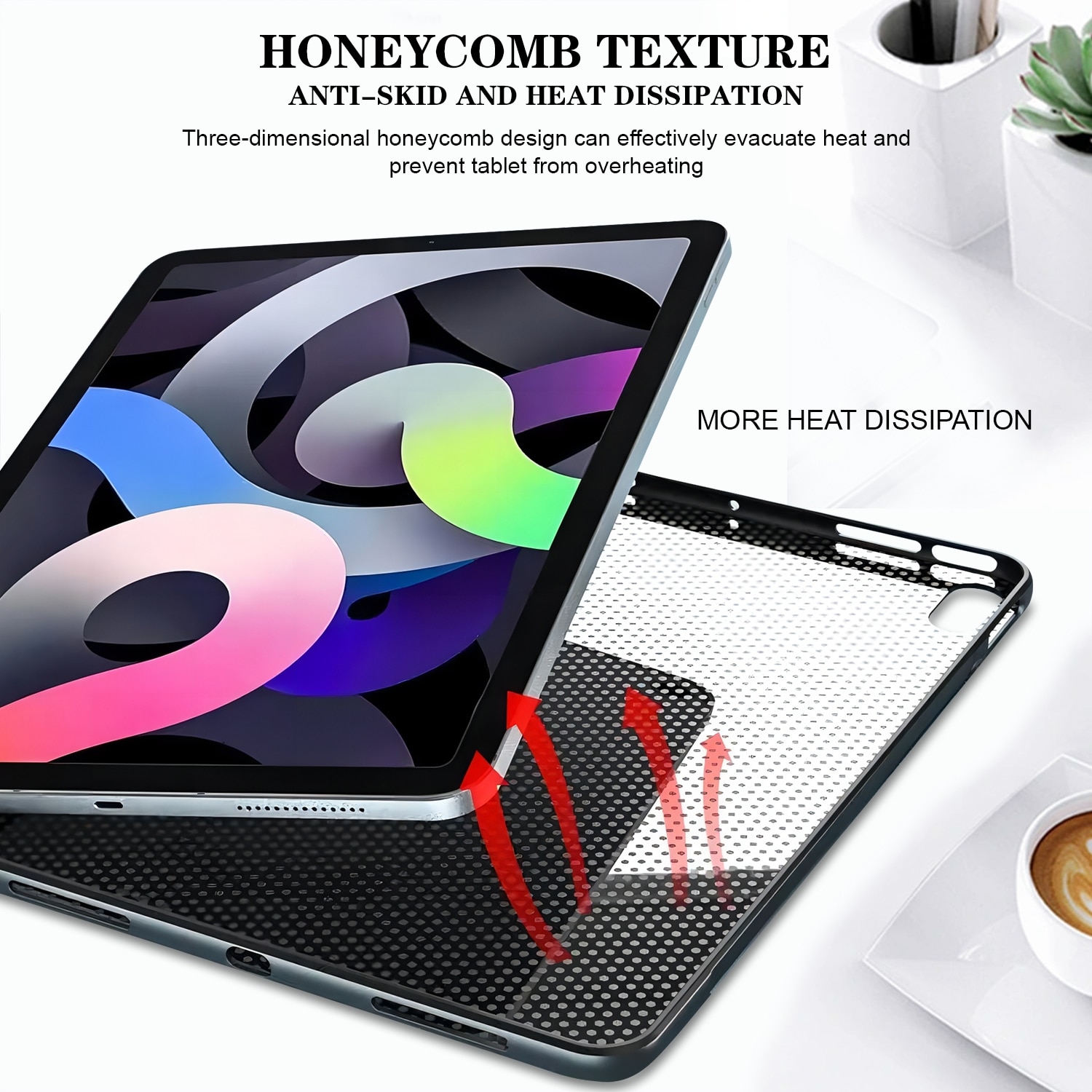 Husa tableta pentru Honor Pad X8a, tip design pictura colorata, material TPU, cu model fluture albastru