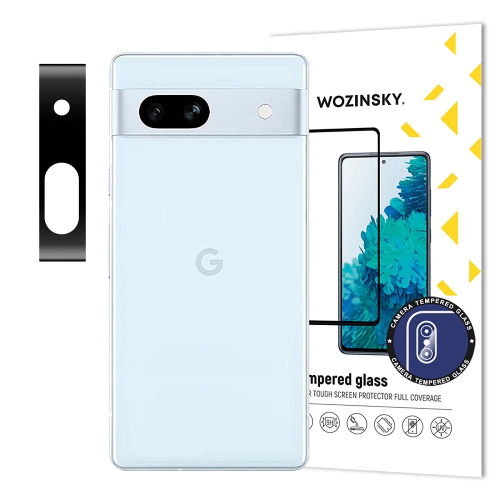 Folie sticla camera foto WOZINSKY Full Cover compatibila cu Google Pixel 7a Black