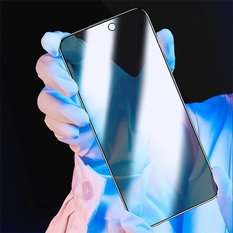 Folie protectie ecran sticla securizata 9H anti-spion iPhone 14 Pro Max 15 Pro 16 Pro, transparenta, full screen