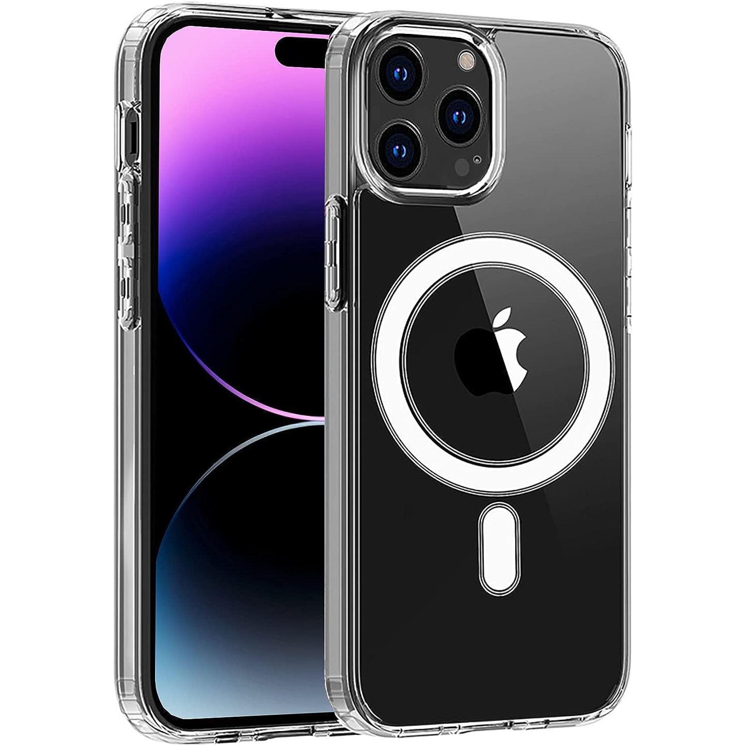 Husa pentru iPhone 15 Pro ZAFIT®, cu incarcare Magsafe, Silicon, Transparenta