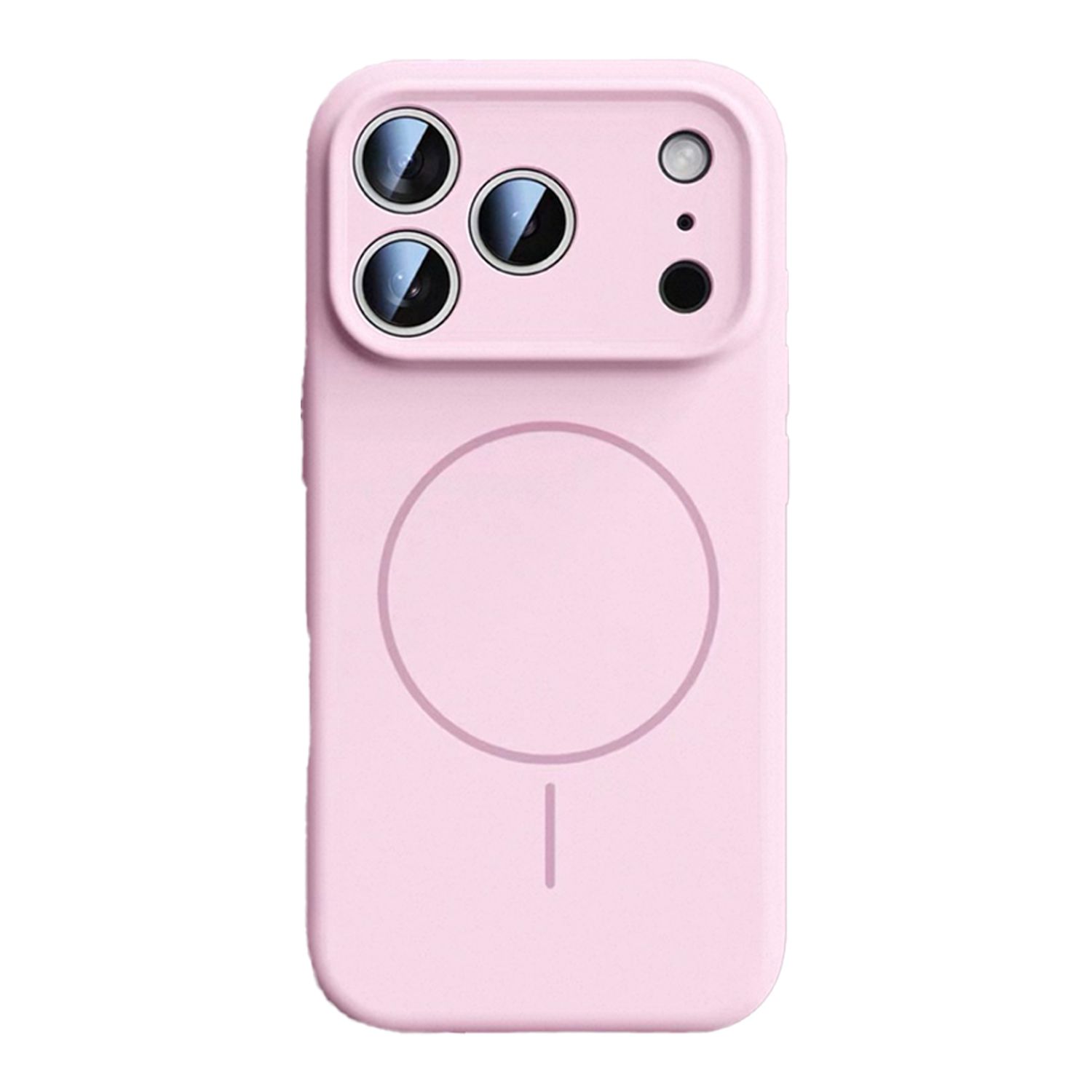 Husă de protecție, SZGULAIKE, pentru iPhone 17 Pro Max, silicon, roz închis, compatibilă MagSafe, interior din microfibra