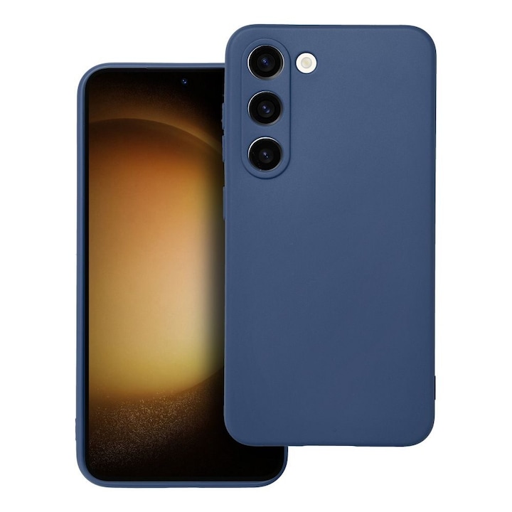 Husa Compatibila cu Samsung Galaxy A34 5G iberry Candy Soft Albastru Inchis
