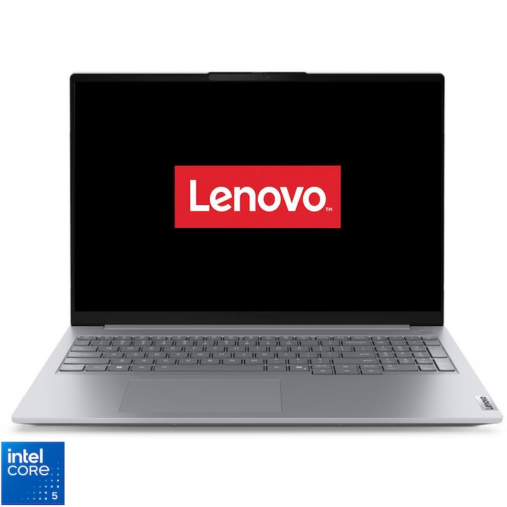 Laptop Lenovo Thinkbook 16 G8 IRL cu procesor Intel® Core™ 5 210H pana la 4.8GHz, 16" WUXGA, IPS, 64GB DDR5, 7.75 TB SSD, Intel® Graphics, No OS, Arctic Grey
