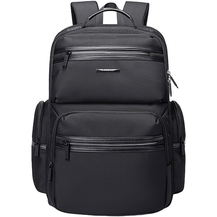 Rucsac laptop 15.6", business, impermeabil cu port USB, BANGE, 46x33x19 cm, Negru