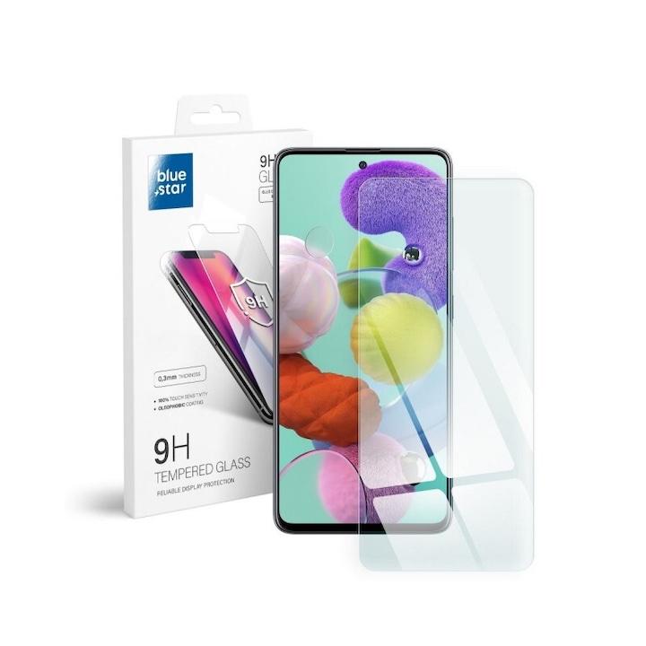 Folie Sticla Securizata Bluestar Compatibila Cu Samsung Galaxy A71, transparenta