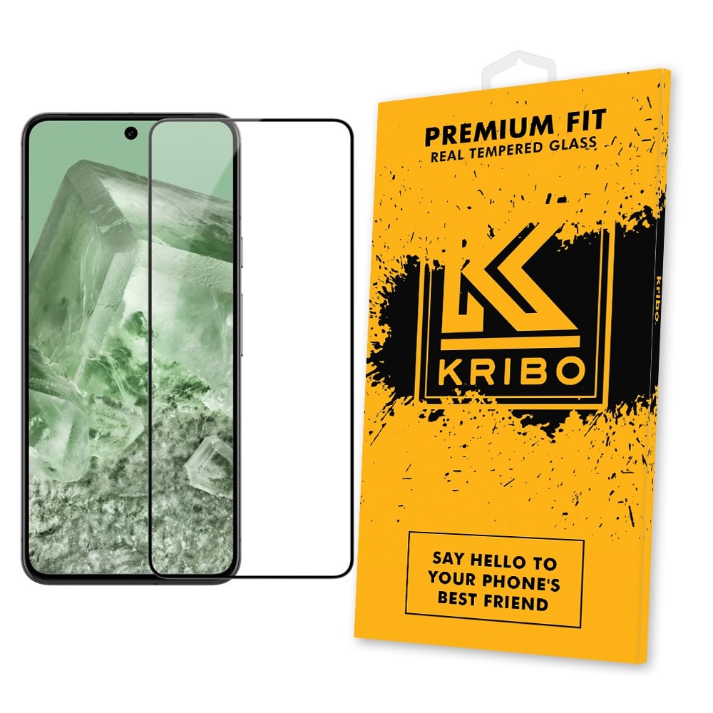 Folie sticla securizata pentru Google Pixel 8 Pro, Deblocare Prin Amprenta, Kribo Premium Fit, Transparenta HD, Protectie Ecran Premium, Full Cover, Full Glue
