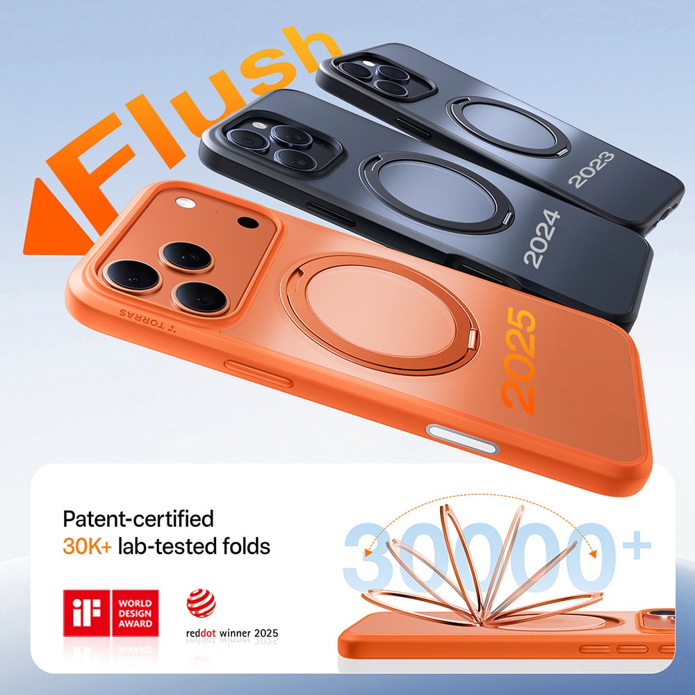 Husa pentru iPhone 17 Pro - Torras Ostand Pro MagSafe Series - Orange