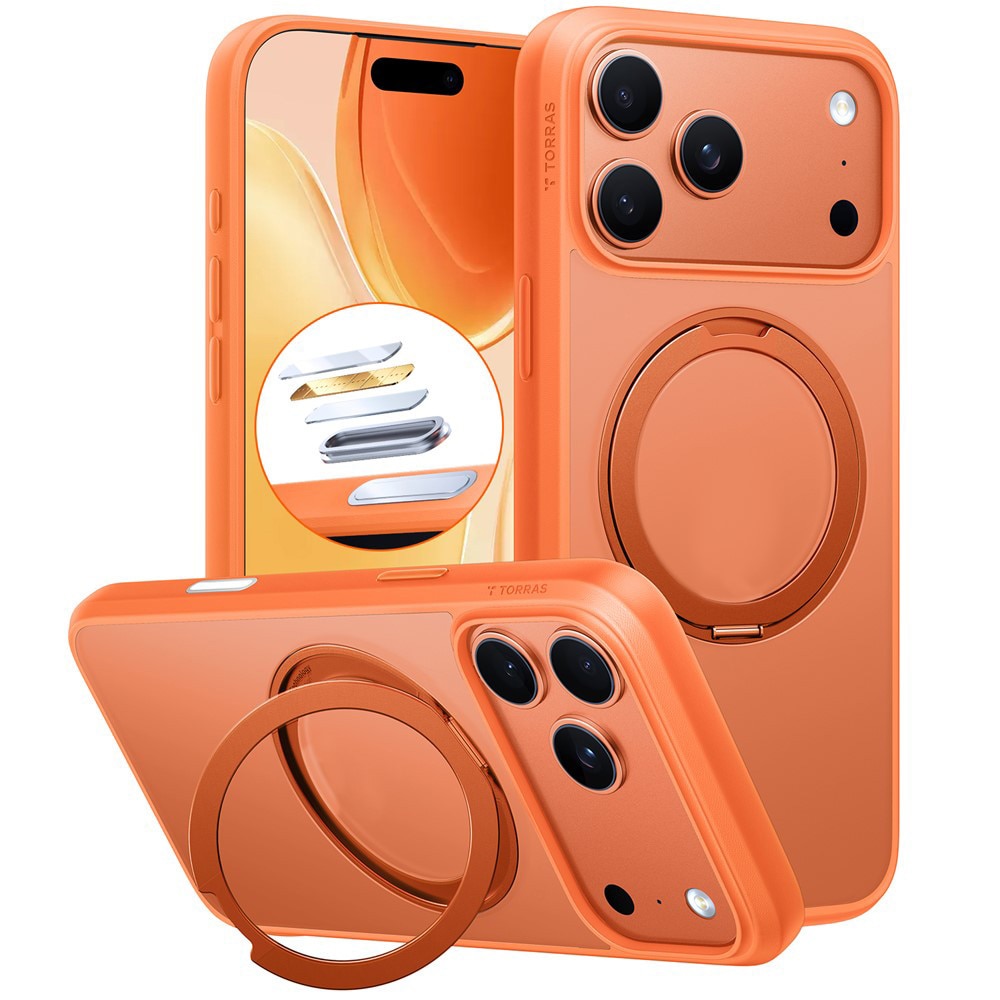 Husa pentru iPhone 17 Pro - Torras Ostand Pro MagSafe Series - Orange