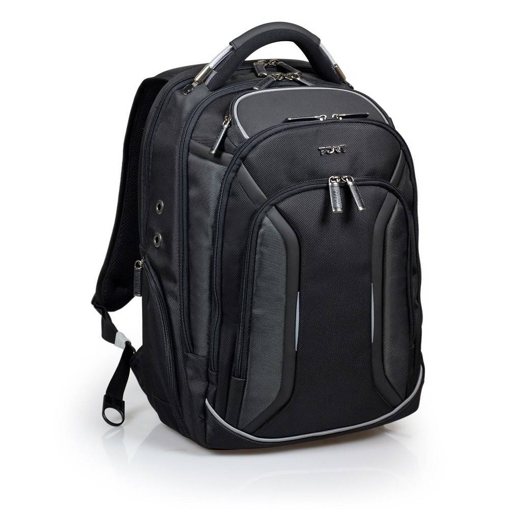 Rucsac pentru notebook, Port Designs, Poliester, Melbourne, husa de ploaie, protectie RFID, 15,6", Negru
