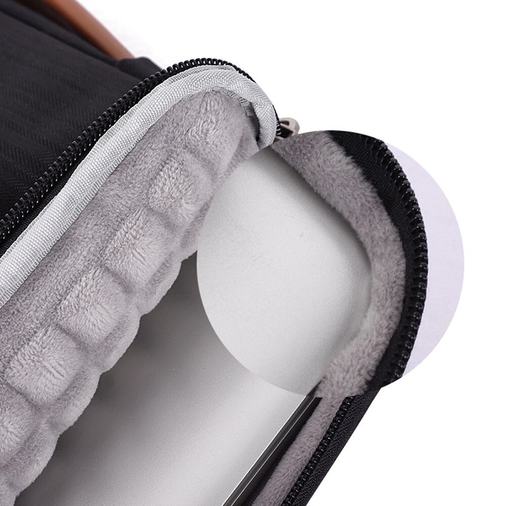 Geanta laptop BGHYHYHI, neagra, 35.5x25x2.4cm, pentru MacBook 13 inch, protectie completa