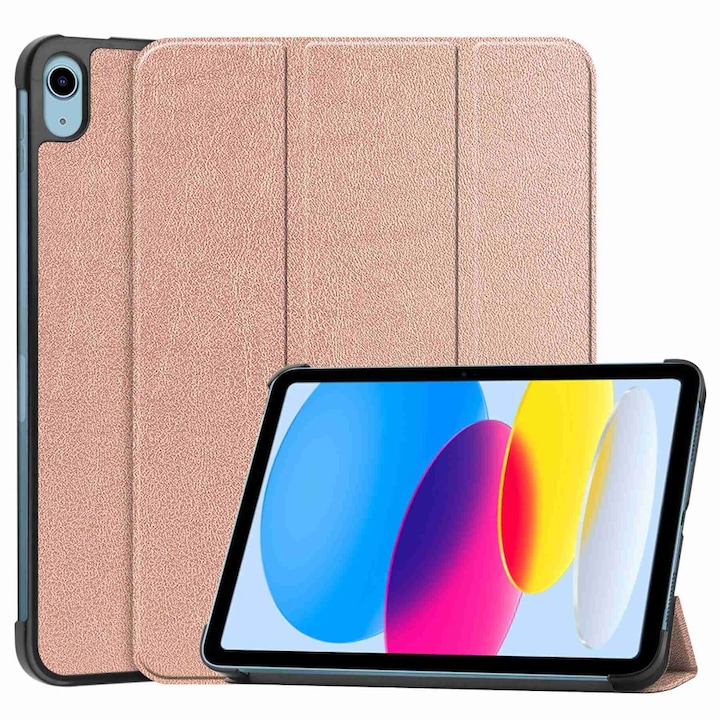 Husa tableta pentru iPad 10.9 2022 10 Gen, TECH-PROTECT, cu slot pentru stilou, roz