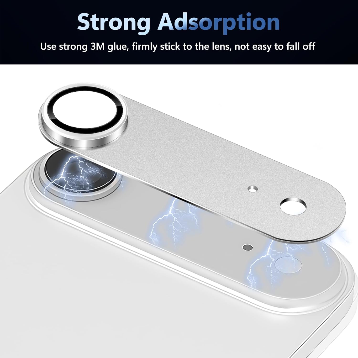 Folie Protectie Camera compatibila cu iPhone 17 Air, Omelivon, Full Cover, Protectie Profesionala, Sticla temperata 9H, Ultra HD, Anti Amprente, Anti Zgarieturi, Anti Socuri, Argintiu