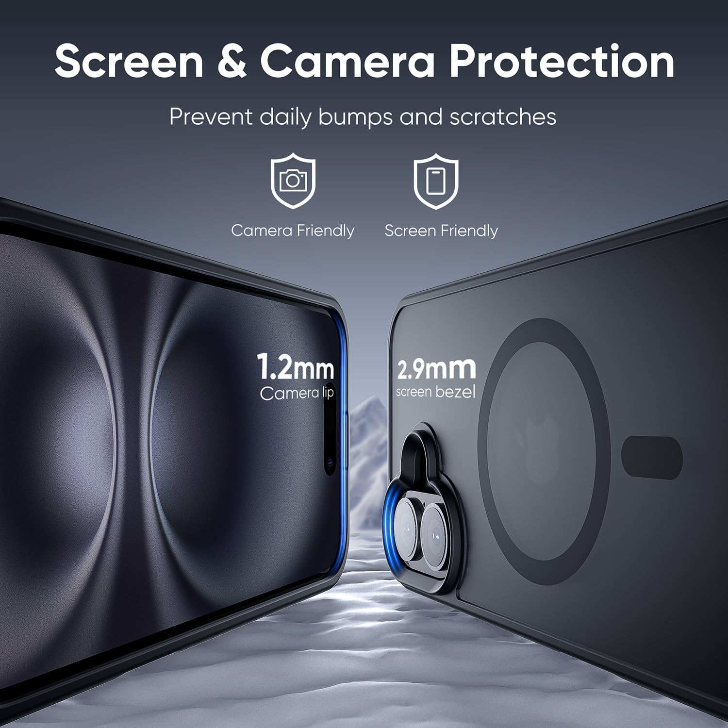 BestCase® Husa pentru Apple iPhone 16, Shockproof MagSafe, Antisoc, Protectie camera si ecran, Negru