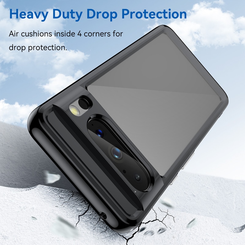 Husa telefon, pentru Google Pixel 8 Pro De inalta calitate Hard Backplane Soft Border Pure si Luminos Simtire confortabila, Negru, Transparent