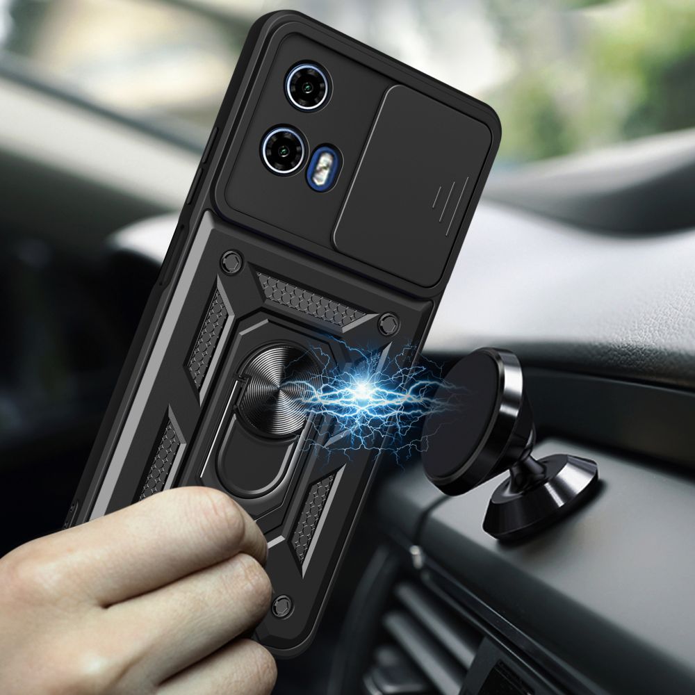 Carcasa TECH-PROTECT Cam Shield Pro compatibila cu Motorola Moto G04 / G24 / G24 Power Black