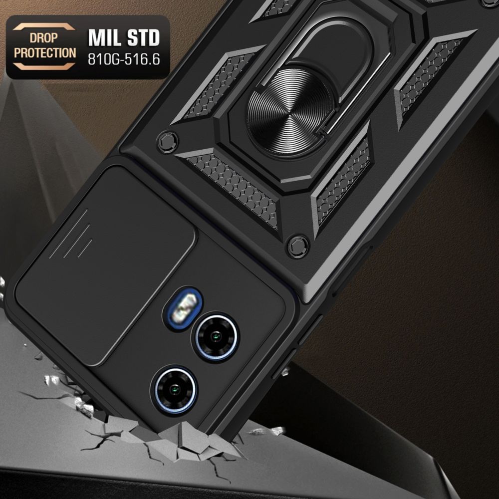 Carcasa TECH-PROTECT Cam Shield Pro compatibila cu Motorola Moto G04 / G24 / G24 Power Black