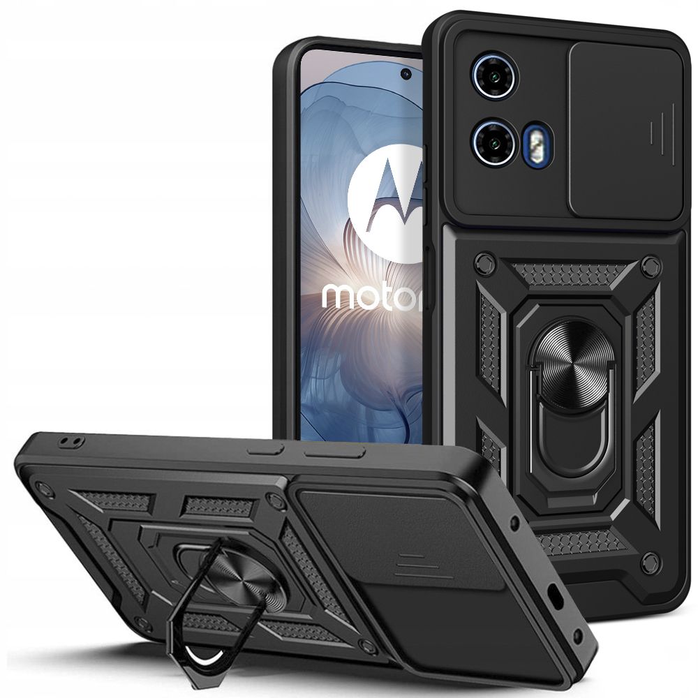 Carcasa TECH-PROTECT Cam Shield Pro compatibila cu Motorola Moto G04 / G24 / G24 Power Black