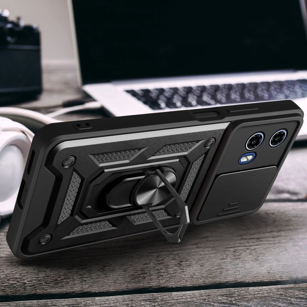 Carcasa TECH-PROTECT Cam Shield Pro compatibila cu Motorola Moto G04 / G24 / G24 Power Black