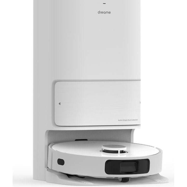 Robot de Aspirare Dreame L10 Ultra, aspirator si mop, 5200 mAh, 75W, recipient praf 250 ml, recipient apa 80 ml, autonomie 160 min, +Statie de colectare inteligenta 2.5L, alb