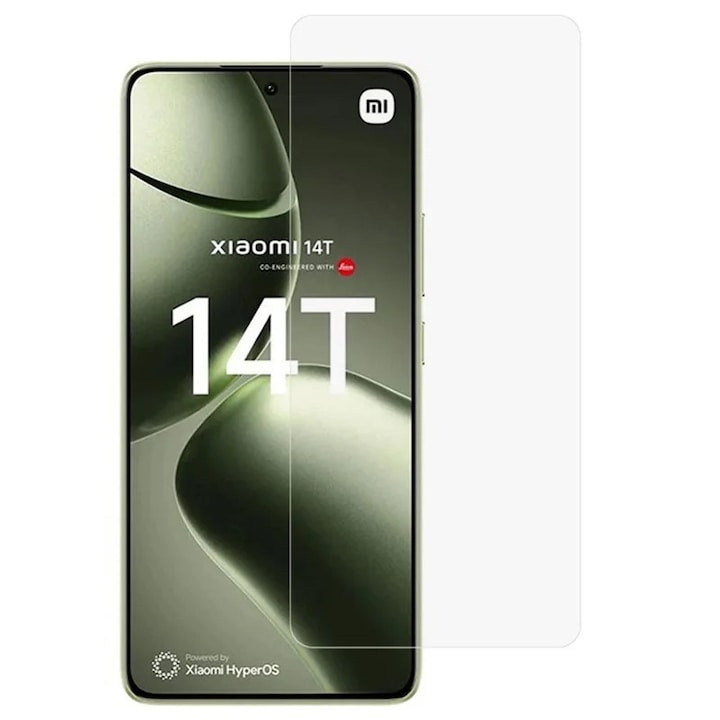 Folie Securizata pentru Xiaomi 14T, Flippy, Sticla Securizata 3D, High Definition Ultra Clear 2.5 HD, Margini Arc, 0.3 mm, Anti Zgirieturi, Anti bule, Transparenta