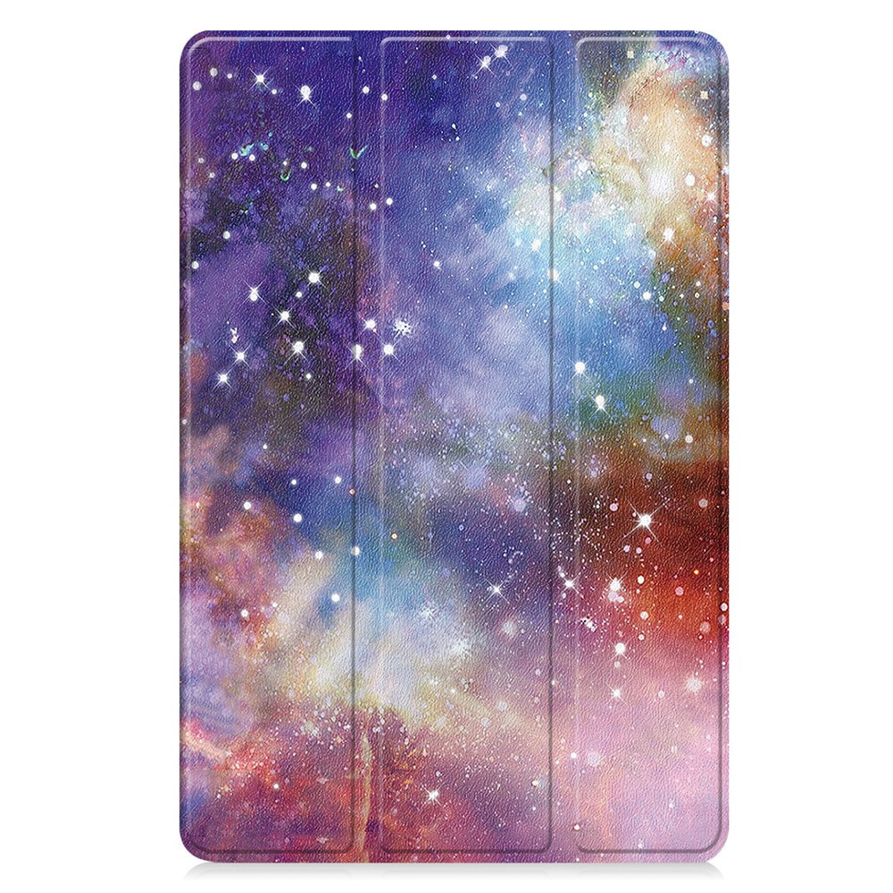 Husa tableta pentru Xiaomi Redmi Pad 2 Pro, SKYDDAR INNOVATION, cu suport Multi-Unghi si functie Sleep/Wake, FoldPro, Galaxy, set cu sticker