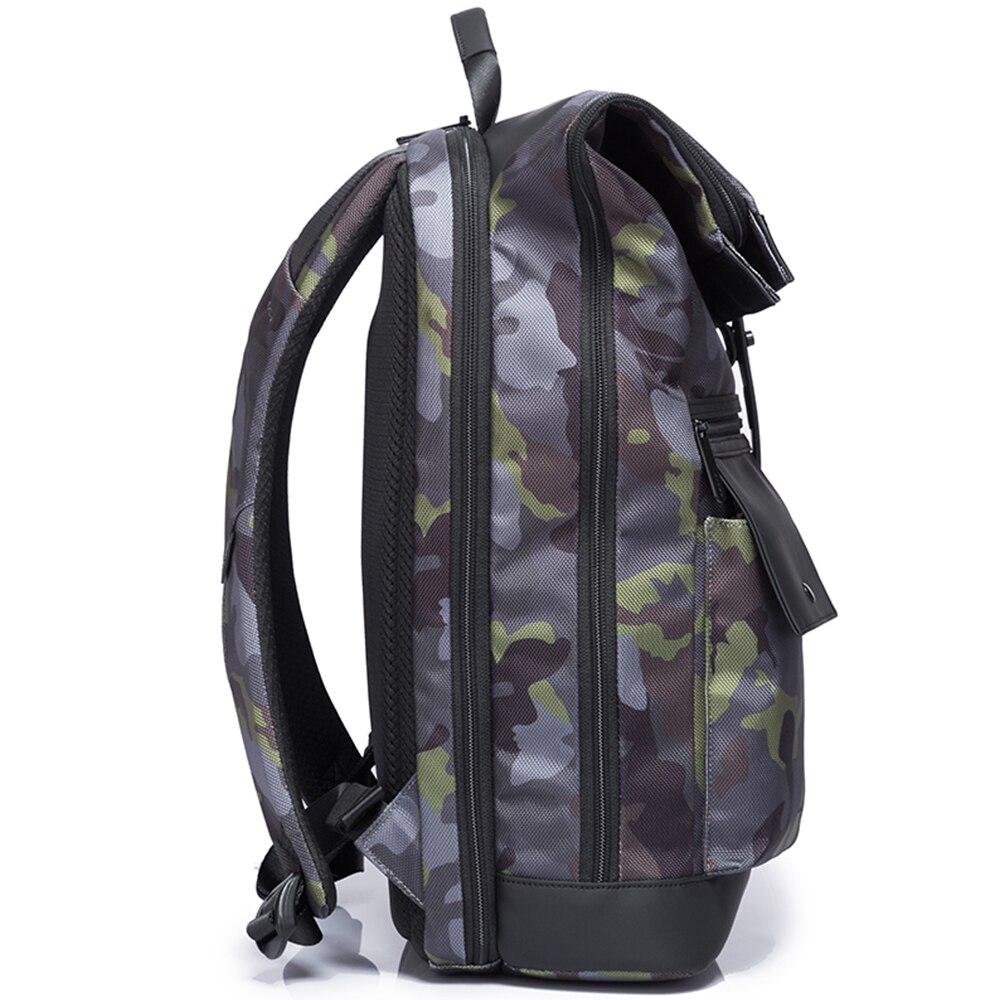 Rucsac laptop 15.6 inch, pentru calatorii, rezistent la apa, compartiment tableta, eticheta date de contact BANGE, BG-G65MY, Army