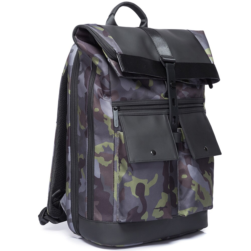 Rucsac laptop 15.6 inch, pentru calatorii, rezistent la apa, compartiment tableta, eticheta date de contact BANGE, BG-G65MY, Army