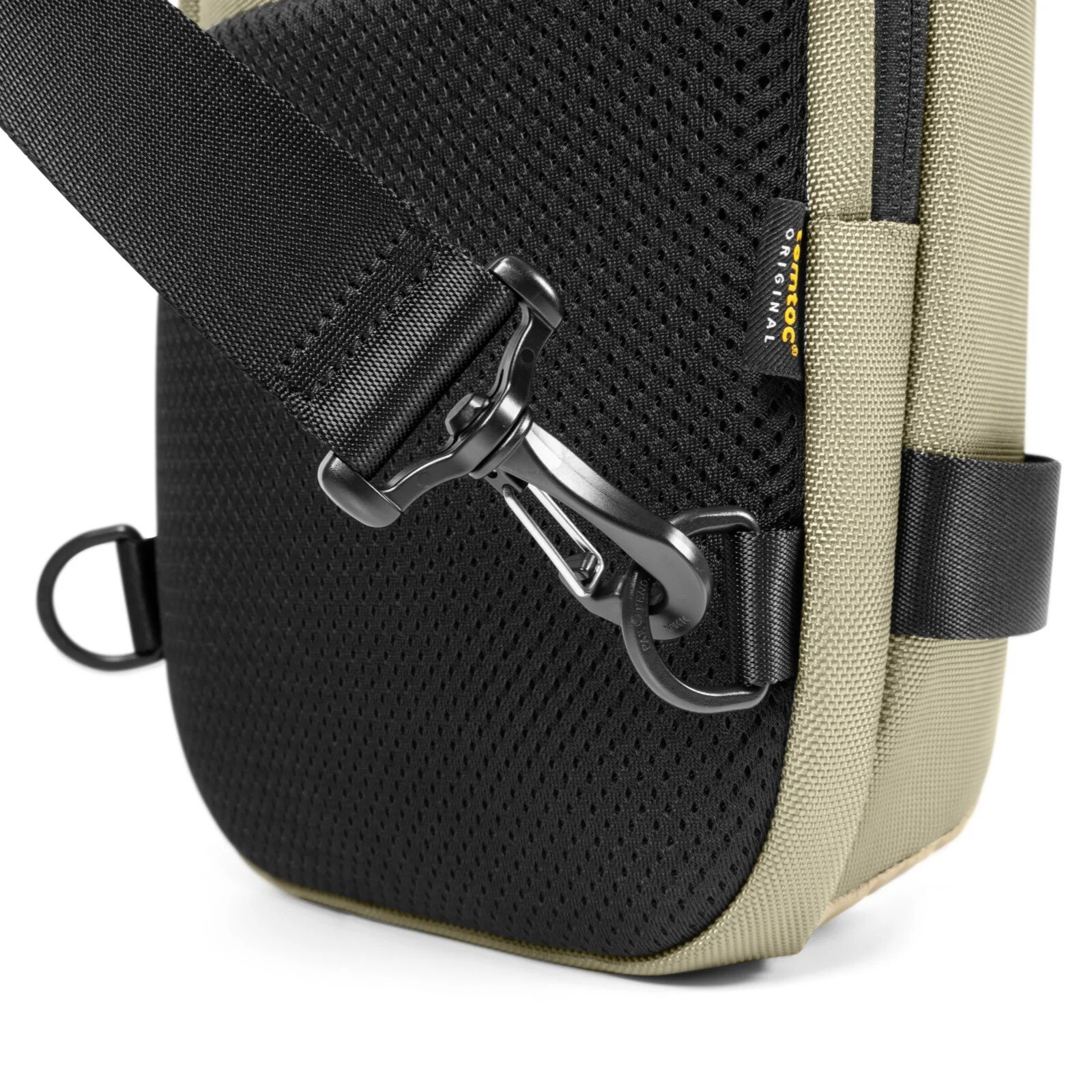 Rucsac geanta de umar Tomtoc Navigator-T24 Sling Bag M, Spatiu pentru laptop si accesorii, Khaki